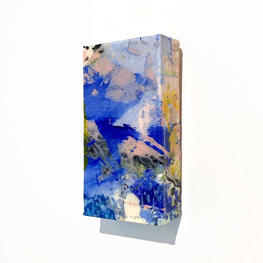 Brick #01 - Mixed media on wood panel - 12 x 6 x 3 in.