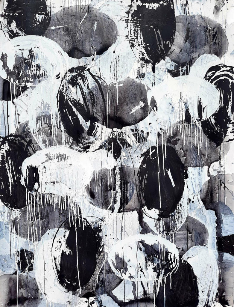 Yugen - Acrylic on Yupo paper - 60 x 48 in.